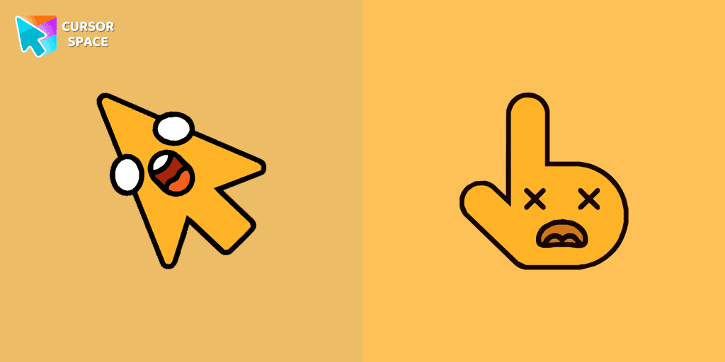 Shocked cursor cursor pack